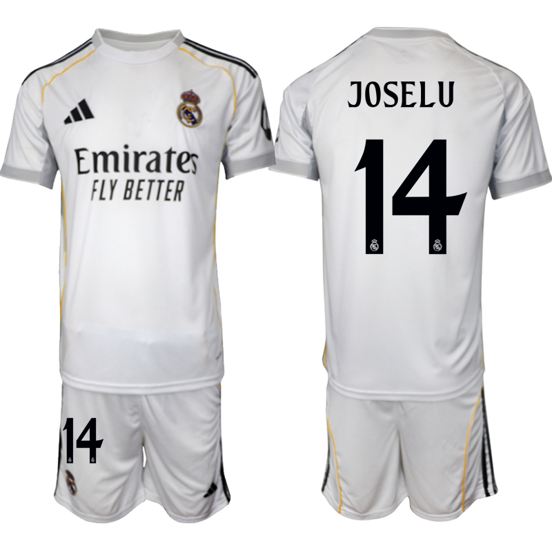 Men 2025-2026 Club Real Madrid home White #14 Soccer Jersey->real madrid jersey->Soccer Club Jersey